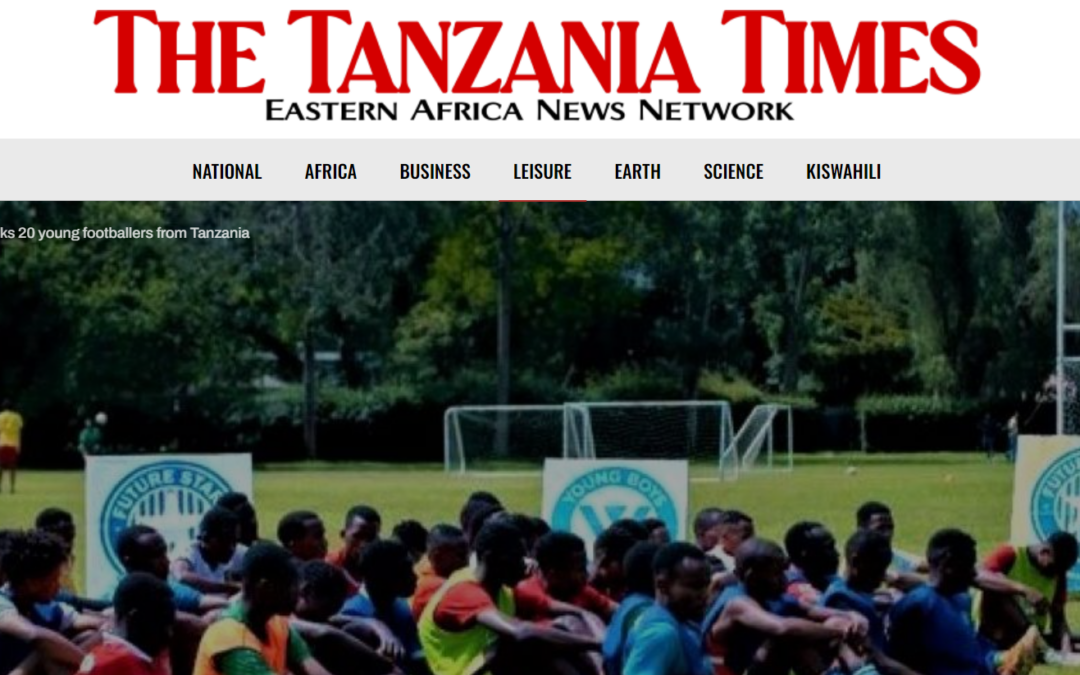 Nyhedsmedier i Tanzania skriver om YBA
